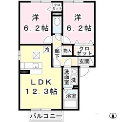 エスポワールＫⅡの物件間取画像